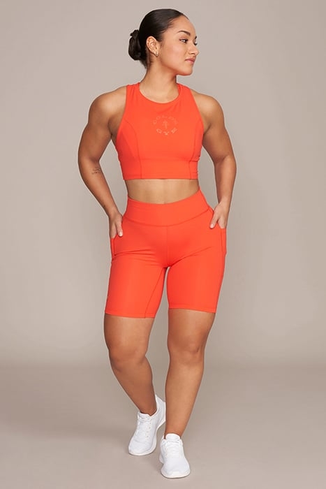 JODIE - WOMEN'S CYCLING SHORTS ORANGE 3