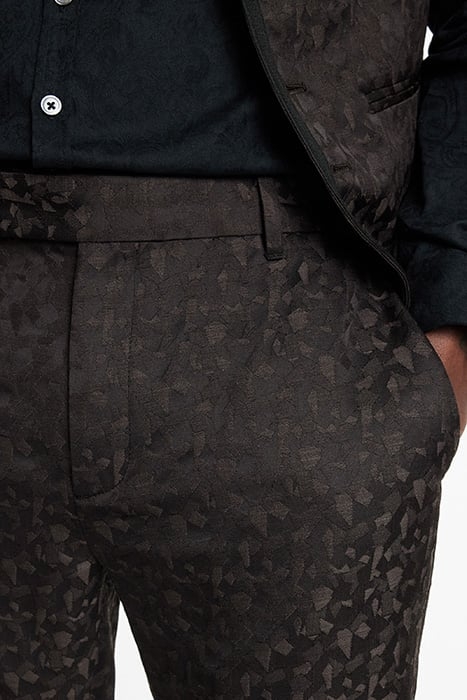 SLIM FIT PANTS WITH WELT HIP POCKET AND EXTENDED WAISTBAND T 3