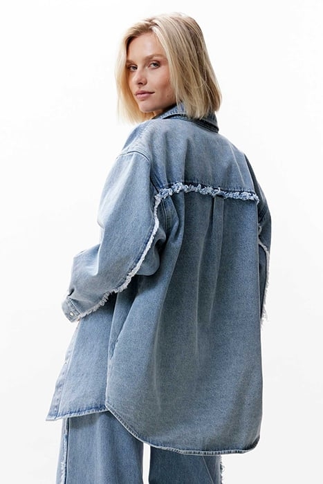 BUTTON UP DENIM JACKET STARLIGHT BLUE 2