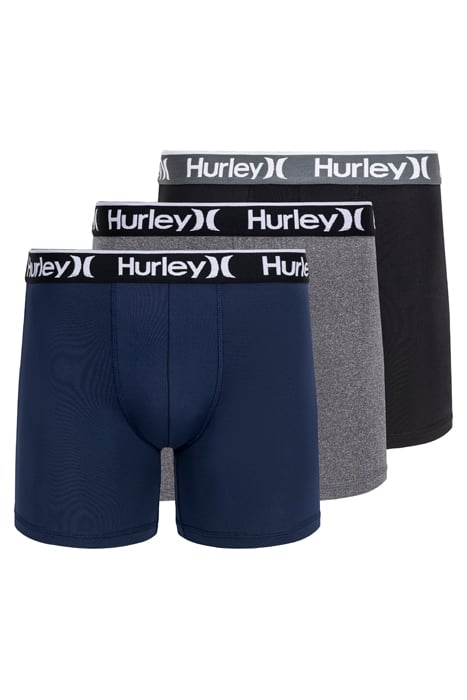 HURLEY MEN'S 3PK REGRIND VALUE NAVY/GREY 1