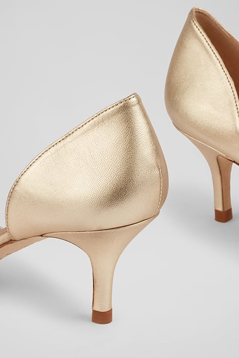 HARLEY POINTED PUMP PALE GOLD 4