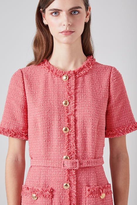 ALLIE TWEED MINI DRESS BLUSH 4