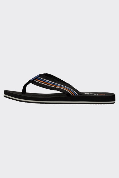 RAVELLO SLIPPER BLACK-VALLARTA BLUE 1