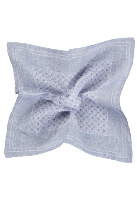 LIGHT GREY GRAPHIC POCKET SQUARE 1