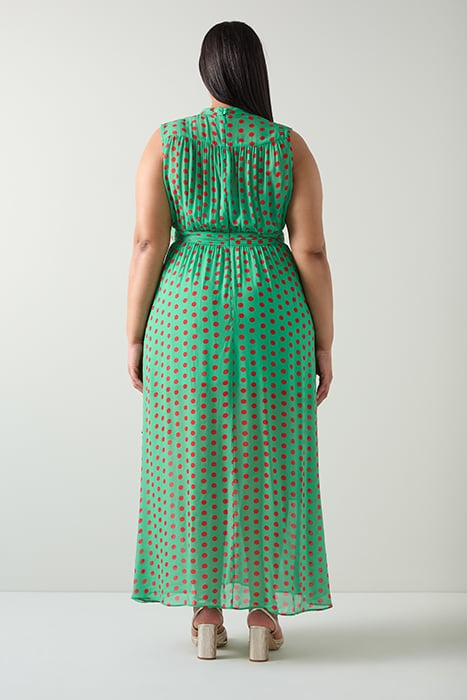 ROBYN SPOT MAXI DRESS GREEN 2