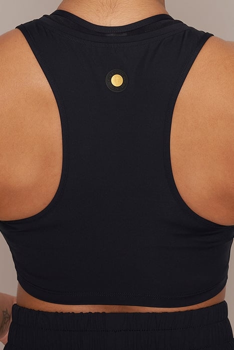 LAURA - WOMEN'S CROPPED SLEEVELESS TOP BLACK 5