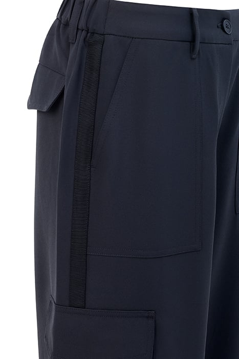 DRAPEY WIDE LEG COMBAT TROUSERS SZ18 BLACK 2