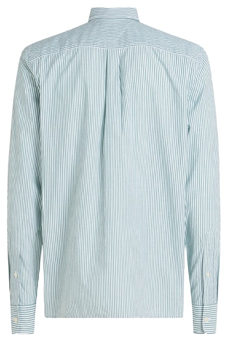 FLEX POPLIN CASUAL SHIRT RELAXED FIT GREEN/WHITE 5