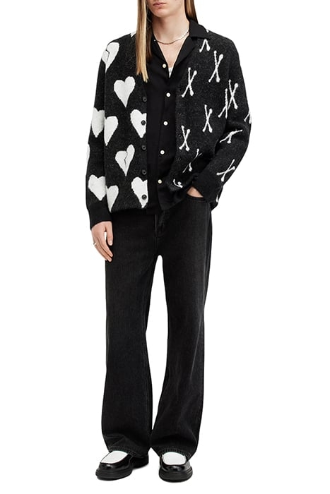 BONEBREAK CARDIGAN BLACK/CHALK WHITE 5