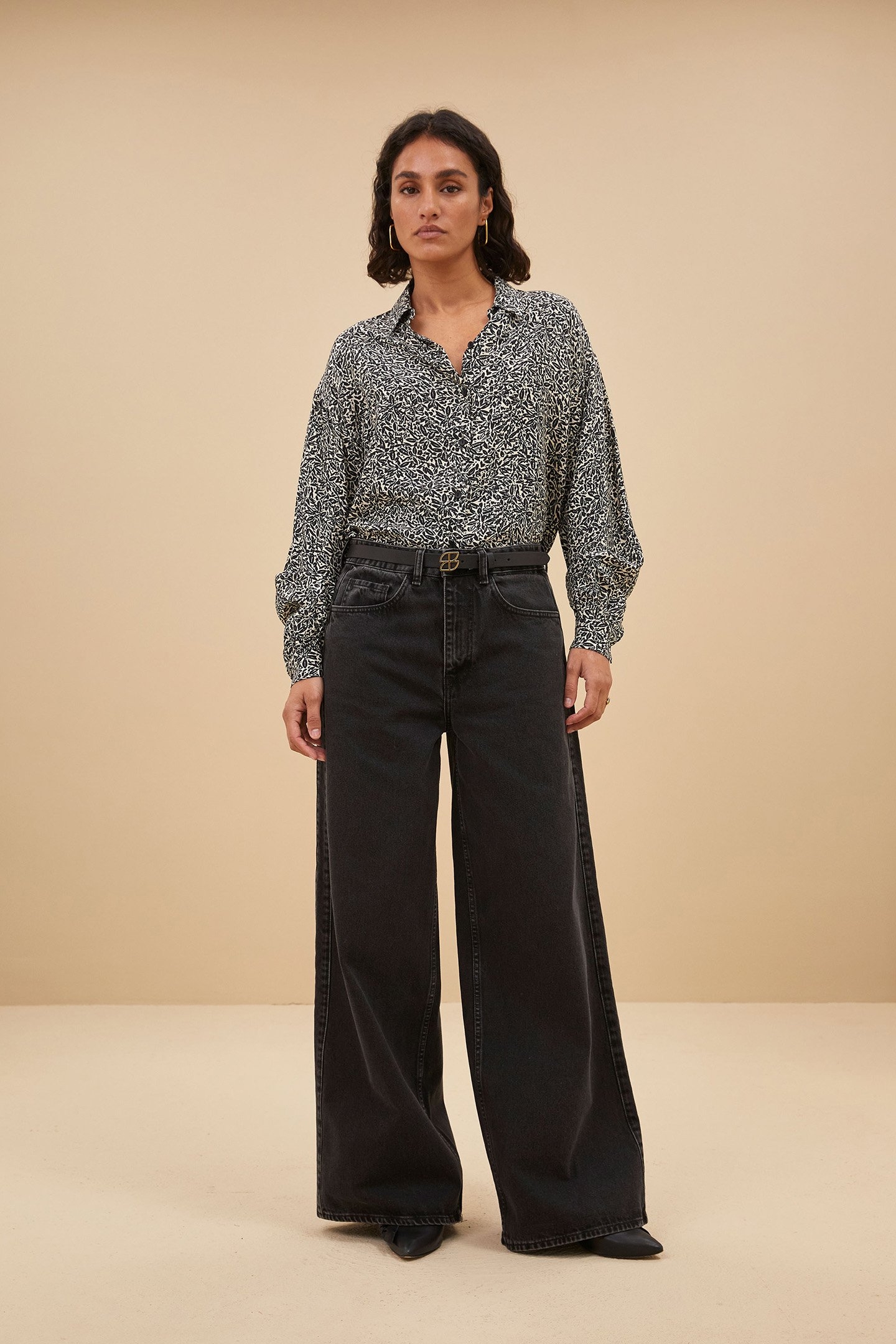 LYKKE CALM FLOWER BLOUSE CALM FLOWER PRINT 1