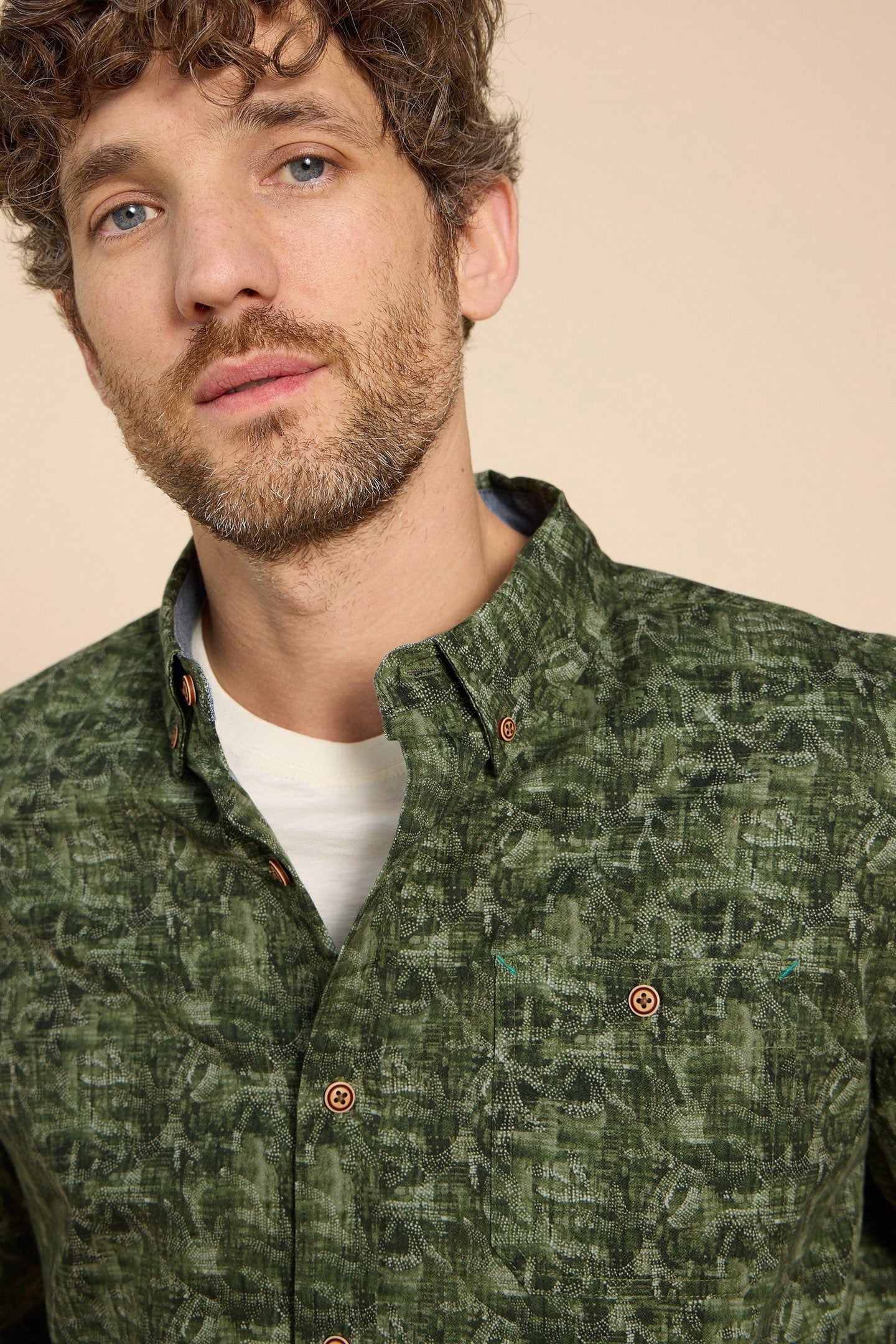 SEAWEED PRINTED SHIRT GREEN PRINT 7