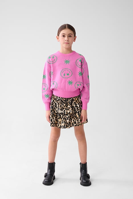 GAA-SBLIGHTNING SMILE KNIT PINK 1