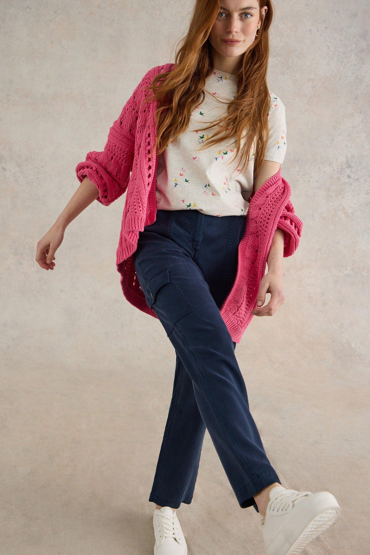 ARLO TENCEL CARGO TROUSER DARK NAVY 5