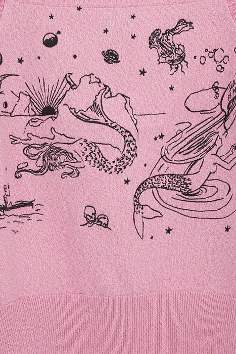 WOMENS KNITTED VEST PINK 7