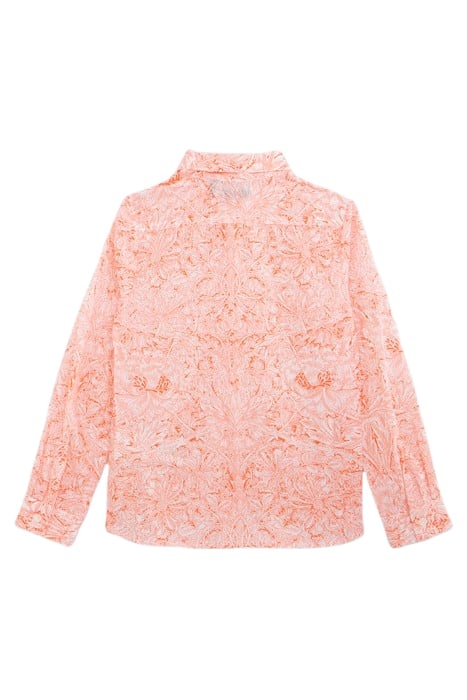 BOYS' ORANGE SHIRT WITH PLANT MOTIF LIBERTY® FABRIC 2