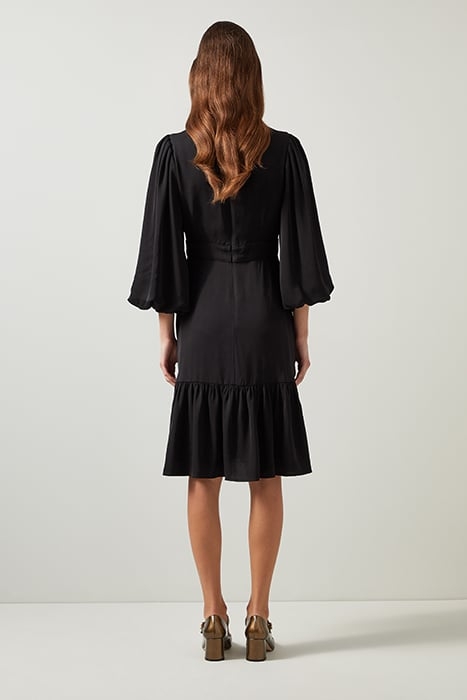 JADE FULL MIDI DRESS BLACK 3
