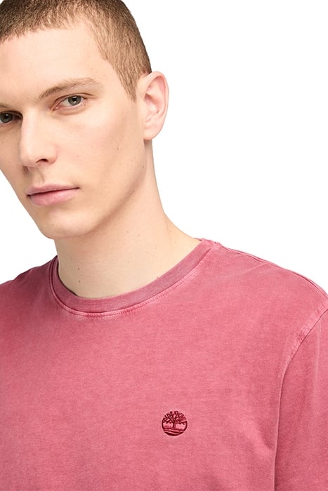 DUNSTAN RIVER GARMENT DYE SHORT SLEEVE TEE DARK RED 5