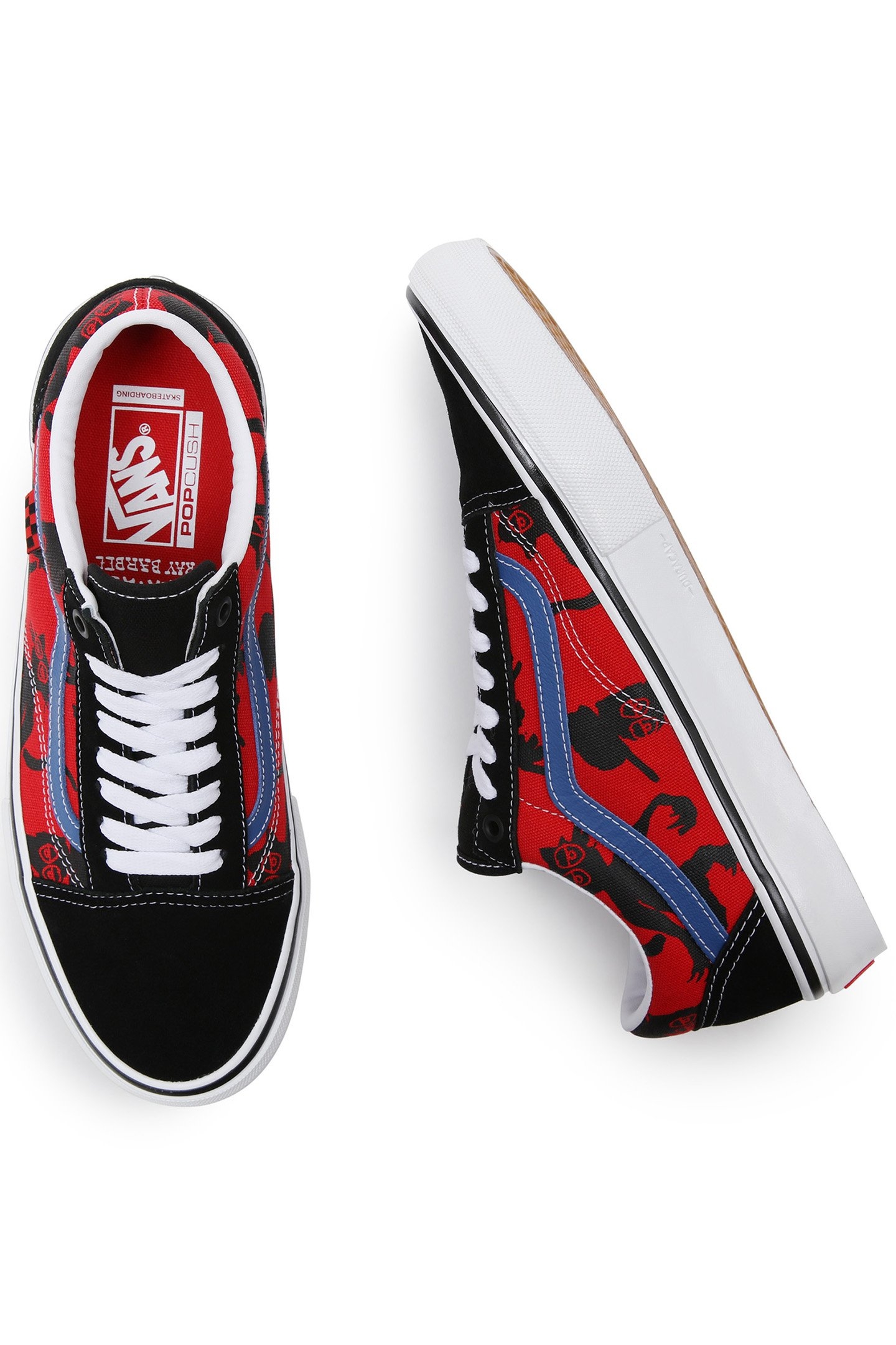 SKATE OLD SKOOL (KROOKED BY NATAS FOR RAY) RED 4