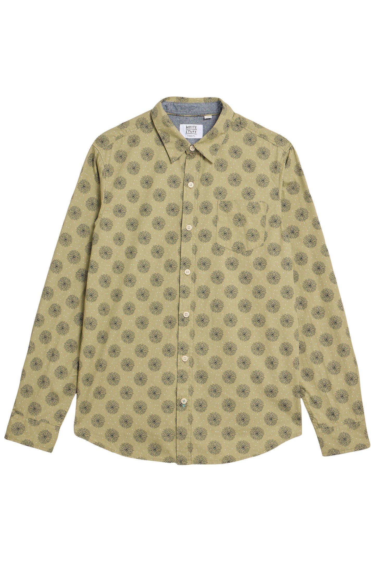 DAISY FLORAL PRINTED SHIRT GREEN PRINT 4