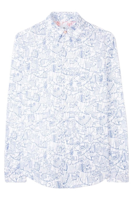 MENS LS TAILORED FIT SHIRT BLUE 4