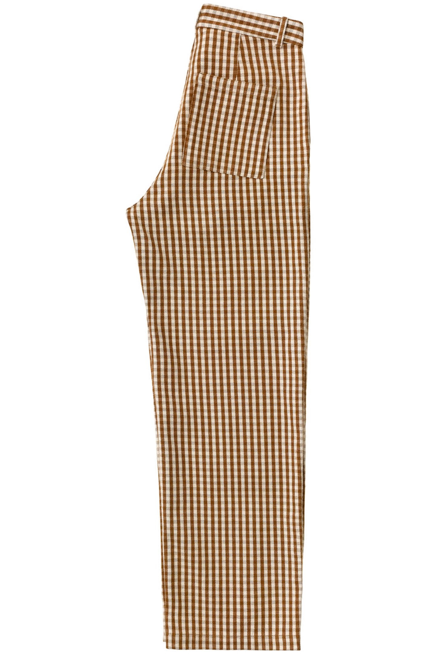 WILLA PANTS GINGHAM BROWN 4