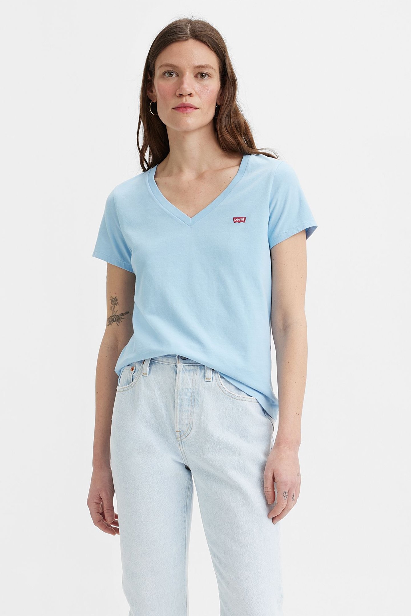 PERFECT VNECK OMPHALODES COTTON 1