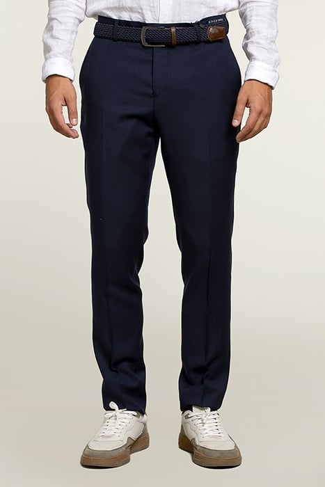 CITY PANTS IN ITALIAN WOOL NAVY BLUE 1