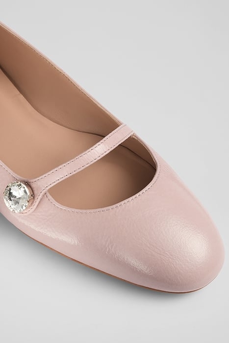 DEMI CRYSTAL BALLERINA SHOES PINK 5