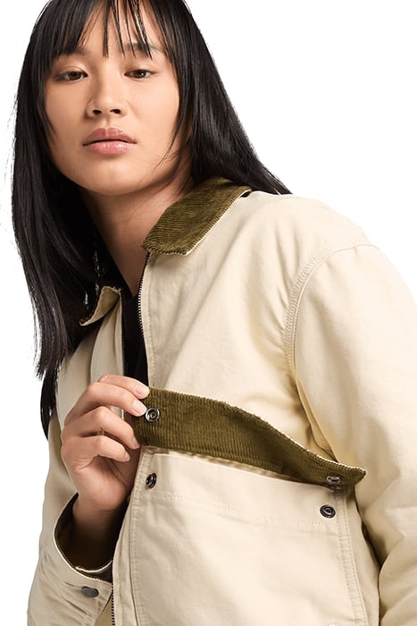 STRAFFORD QUILTED WASHED CANVAS JACKET ANGORA 6