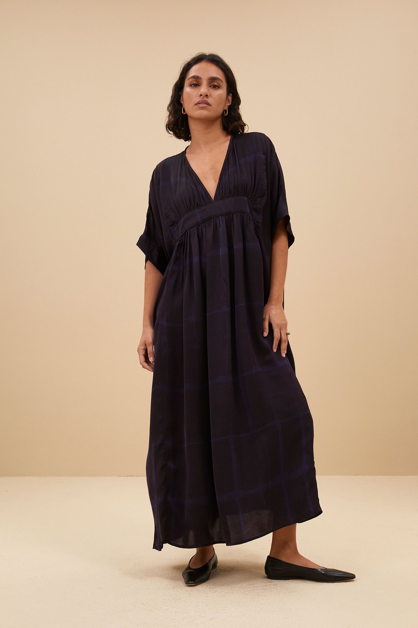 KAFTAN SQUARE DRESS SQUARE PRINT 1