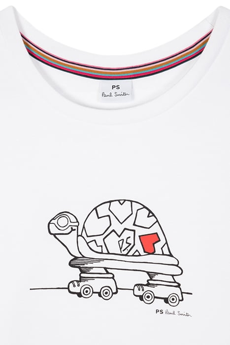 WOMENS TORTOISE T-SHIRT WHITE 2