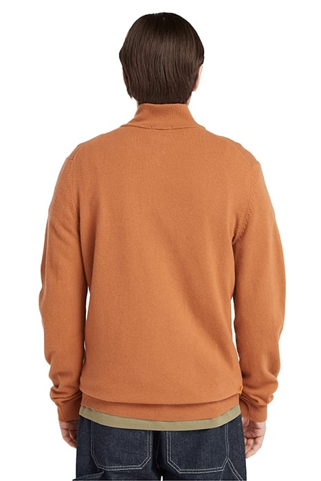COHAS BROOK MERINO 1/4 ZIP SWEATER ARGAN OIL 2