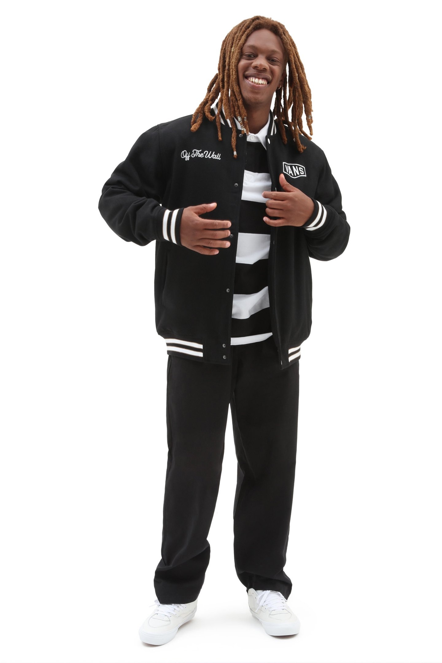 CHECKERBOARD RESEARCH VARSITY JACKET BLACK 3