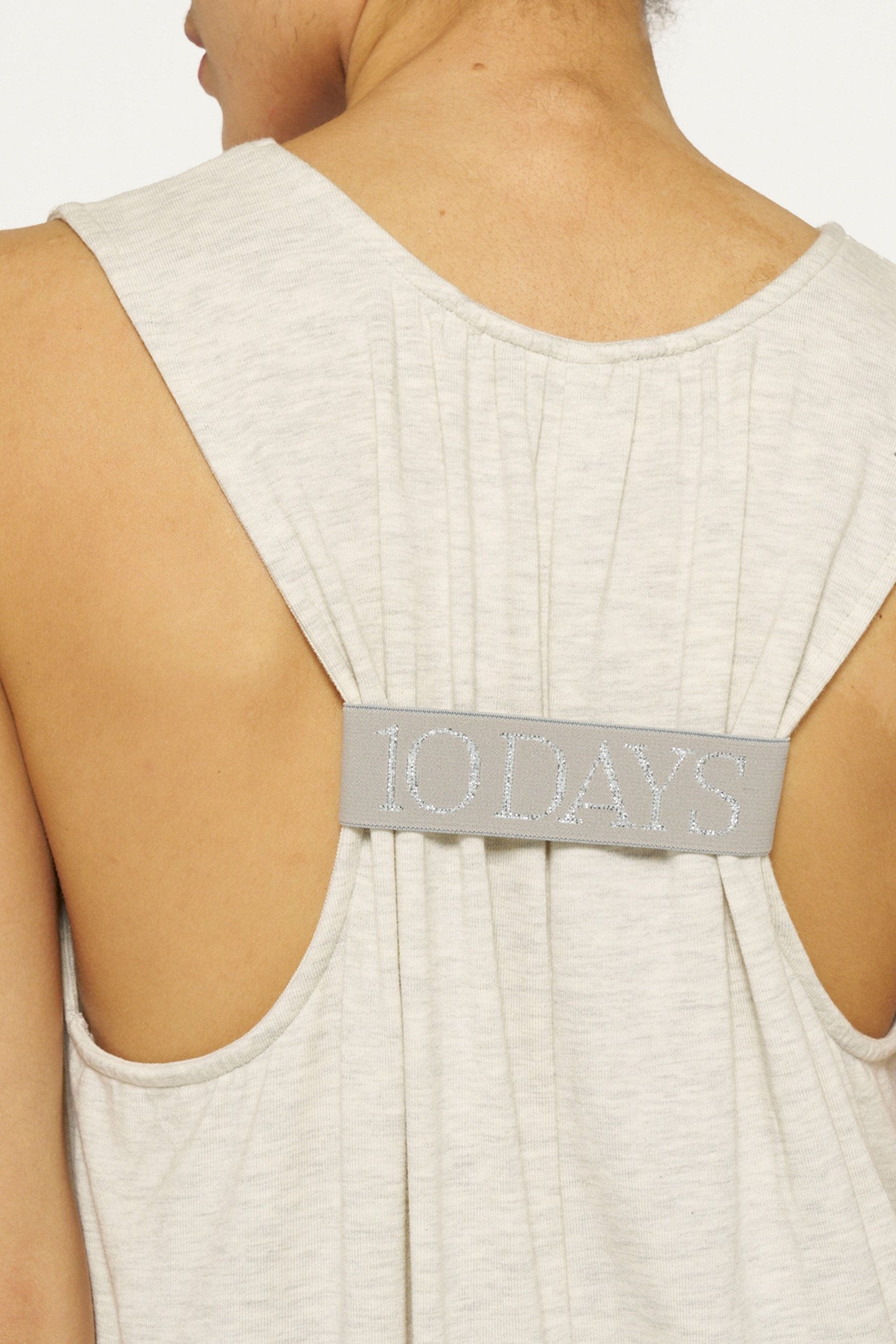 SOFT CINCH BACK DRESS SOFT WHITE MELEE 6