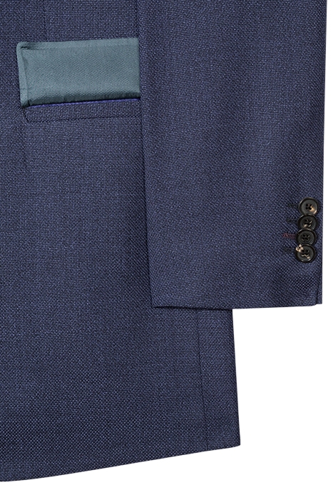 GENTS SLIM FIT 2 BTN JACKET PETROL BLUE 4