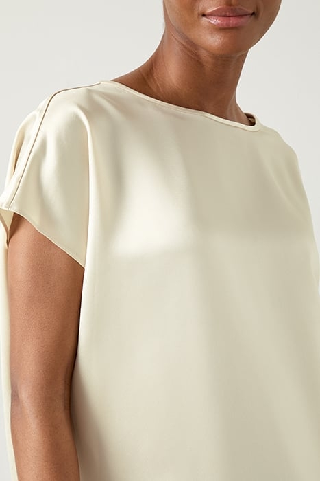 LENA SATIN T-SHIRT ECRU 6