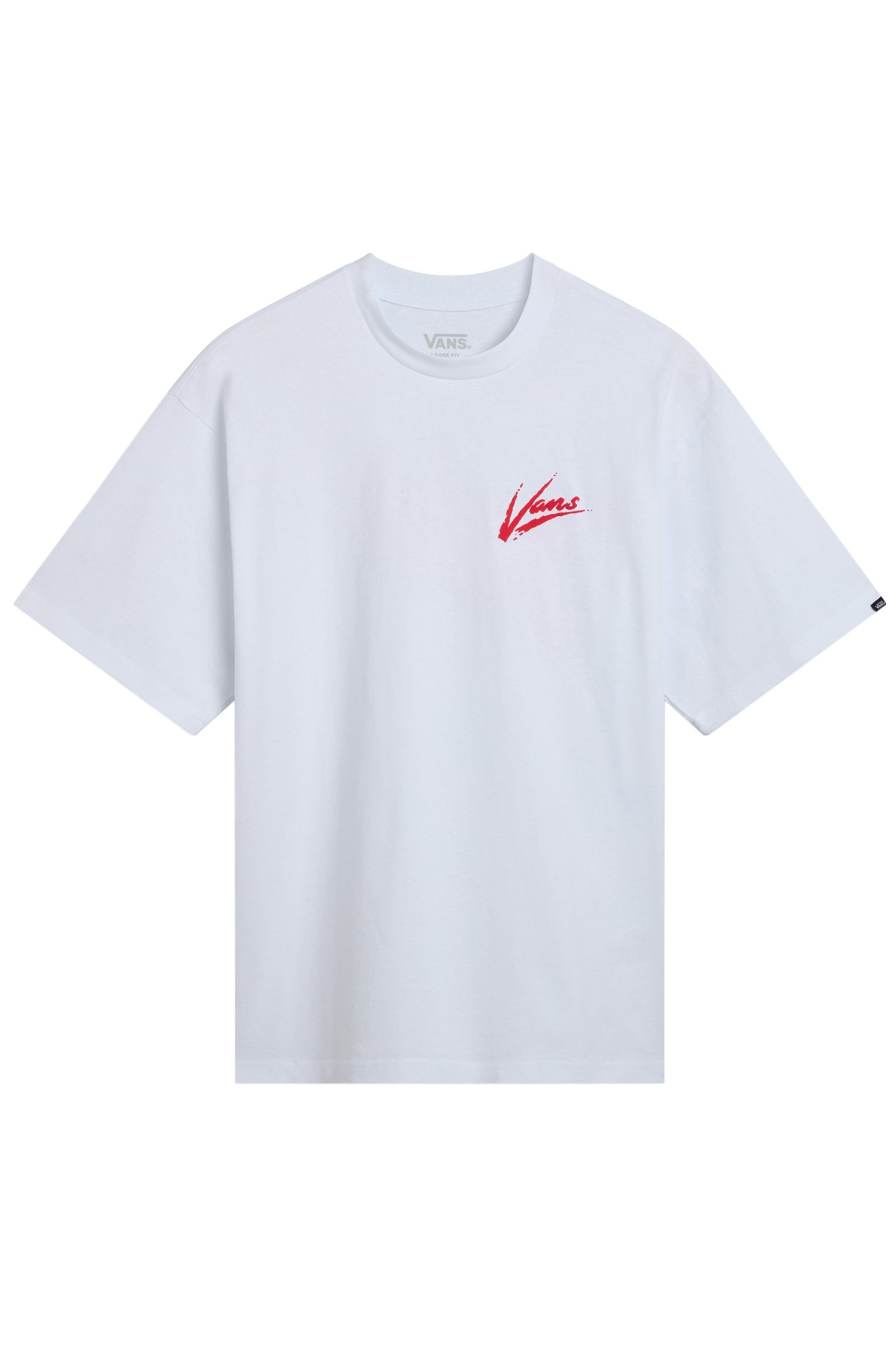 BRUSH SCRIPT LOOSE SS WHITE/RACING RED 1