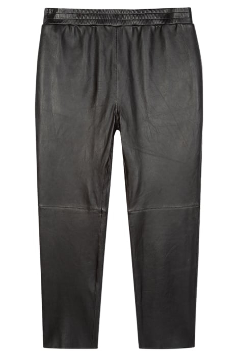 WOMENS TROUSERS LEATHER BLACK 4