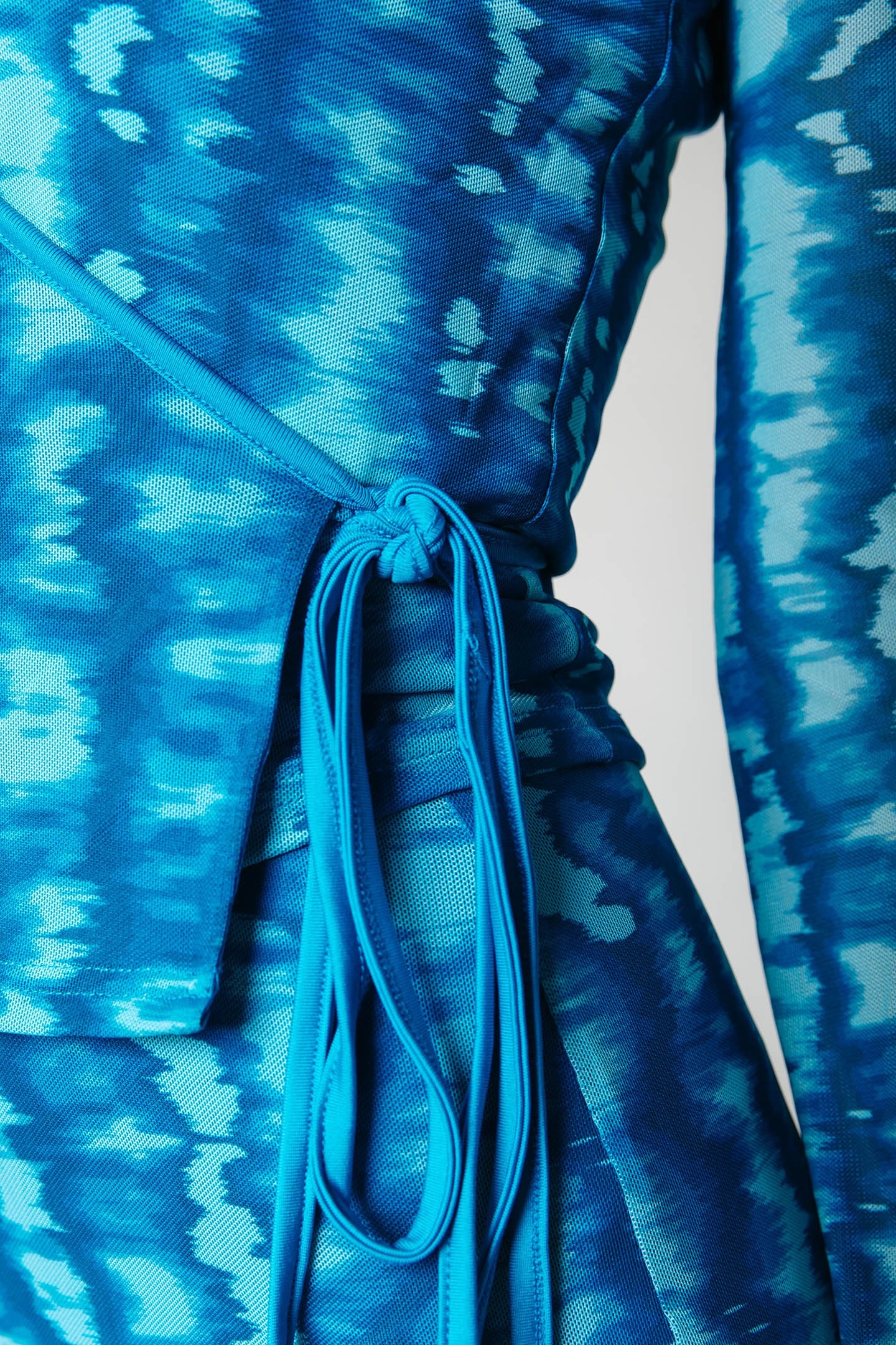 WINONA TIE DYE MESH WRAP TOP LIGHT TURQUOISE 5