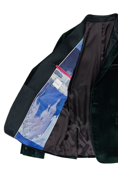 GENTS EVENING 1 BTN JACKET VERY DARK GREEN 2