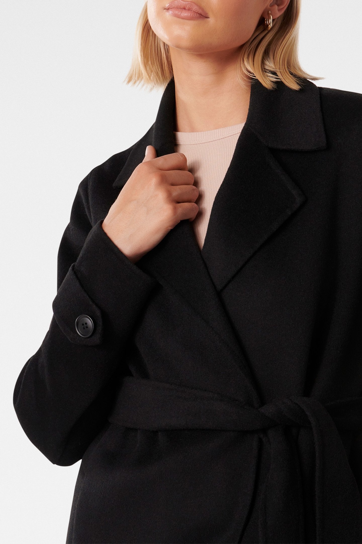 DEVON FELLED COAT BLACK 6