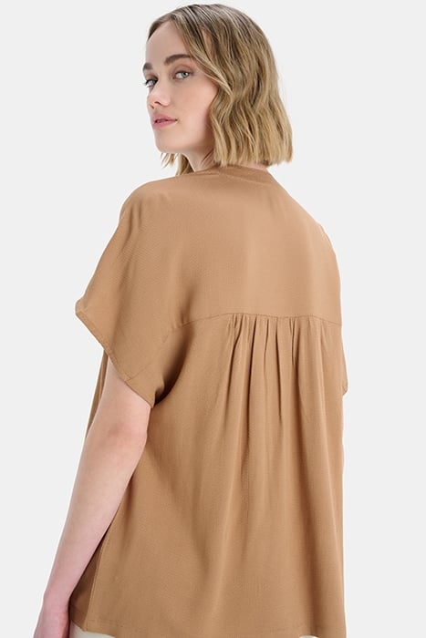 LA-JACCY BUTTON TOP BROWN 5