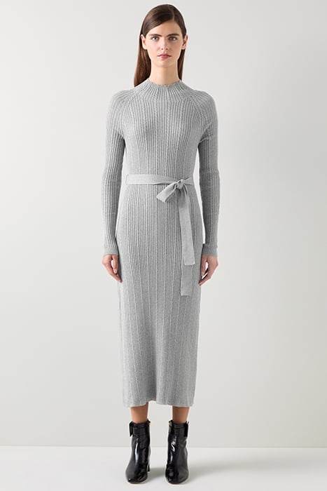 WEST CABLE MIDI DRESS GREY 1