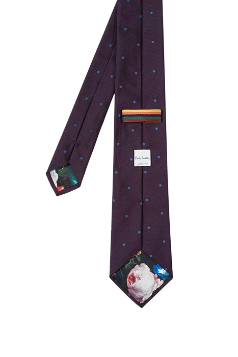 TIE CLASSIC 8CM AUBERGINE 3