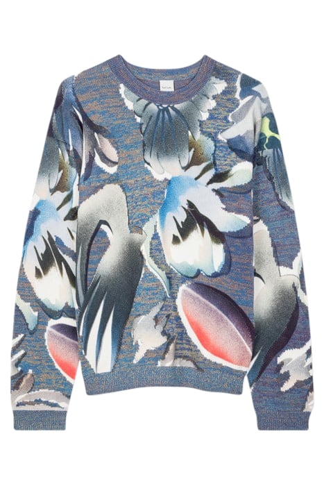 MENS SWEATER CREW NECK INDIGO 4