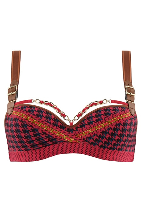 ARASAID RED PIED DE POULE 3