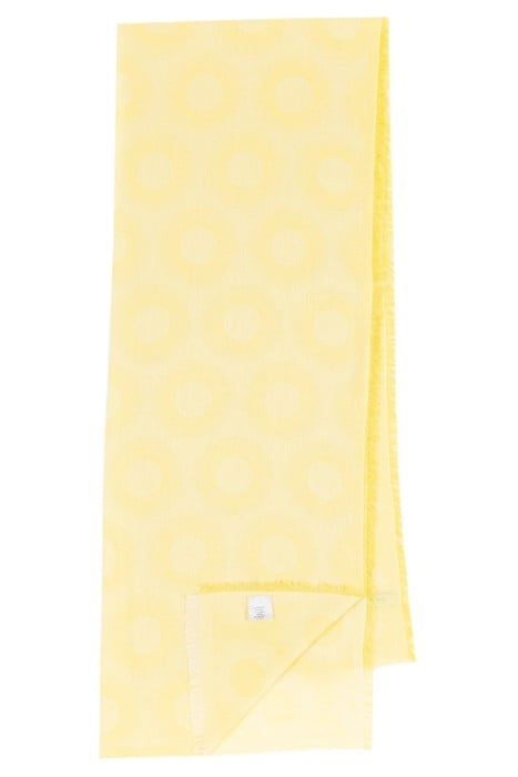 WOMEN SCARF GLOW POLKA YELLOW 1