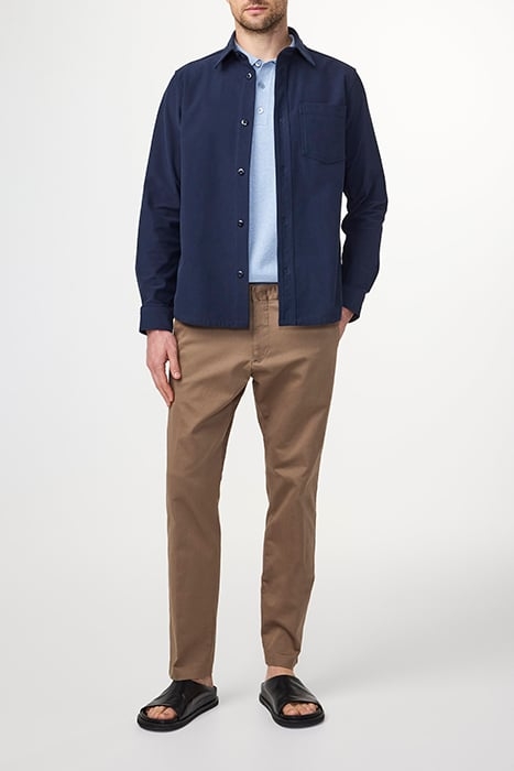 NN07 THEO CHINO BROWN REGULAR FIT TROUSERS 1