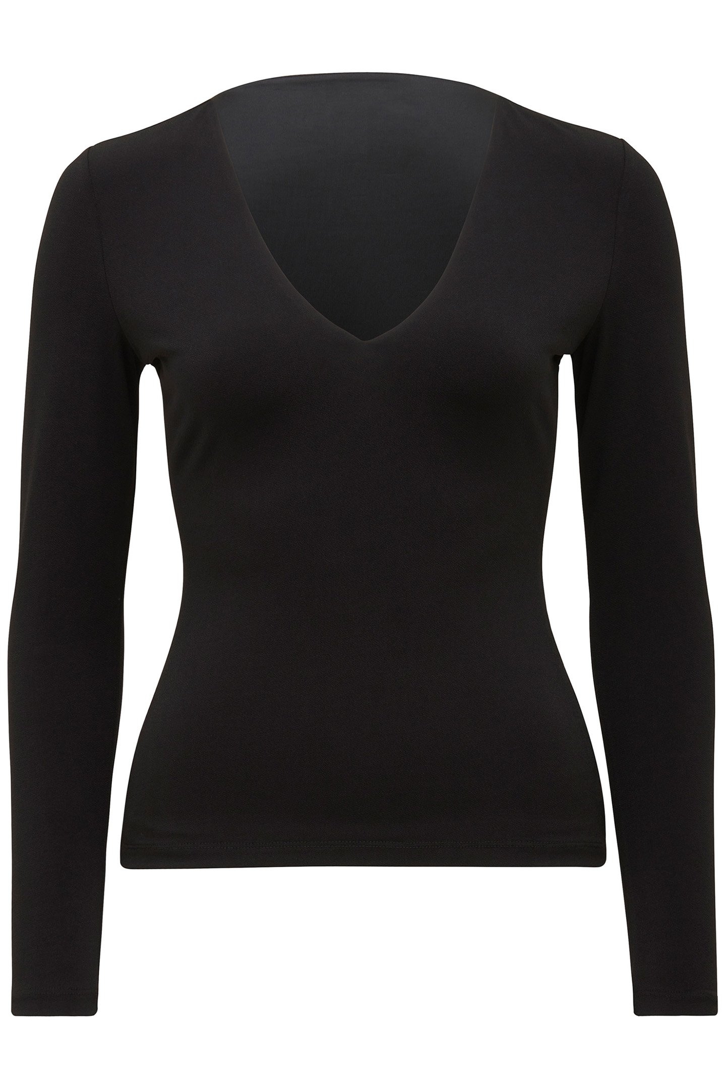 PRIYA V-NECK LONG SLEEVES TOP BLACK 4
