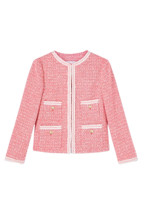 CHARLIE TWEED JACKET PINK/CREAM 4